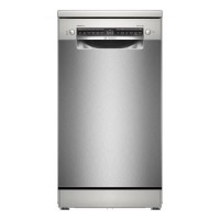Bosch Series 4 Freestanding Slimline Dishwasher - Smart Wi-Fi, Silver