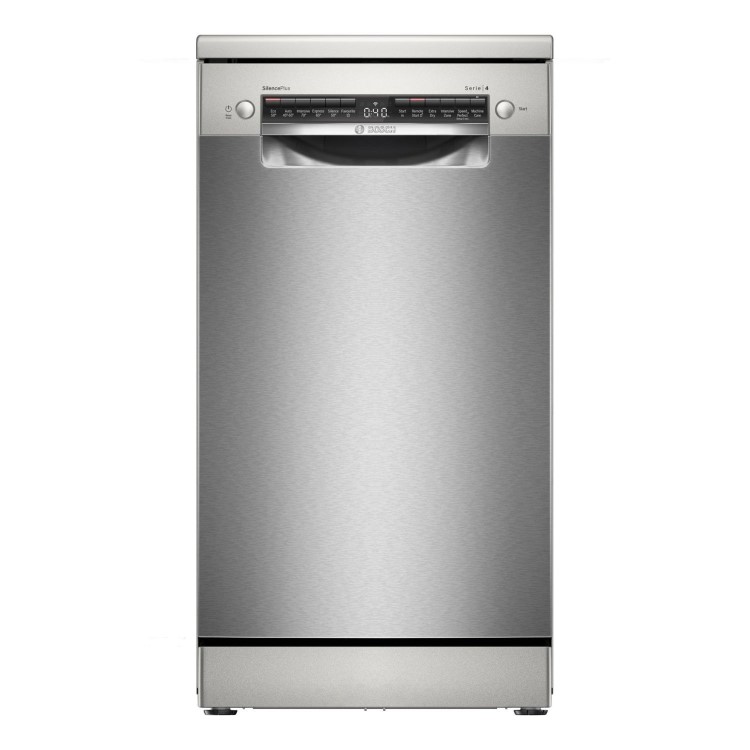 Bosch Series 4 Freestanding Slimline Dishwasher - Smart Wi-Fi, Silver