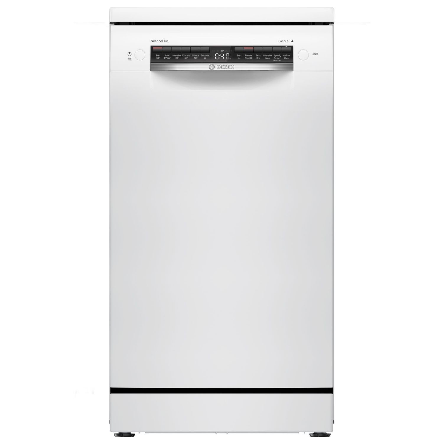 Bosch Series 4 Freestanding Slimline Dishwasher - White Extra Dry Vario Flex Baskets
