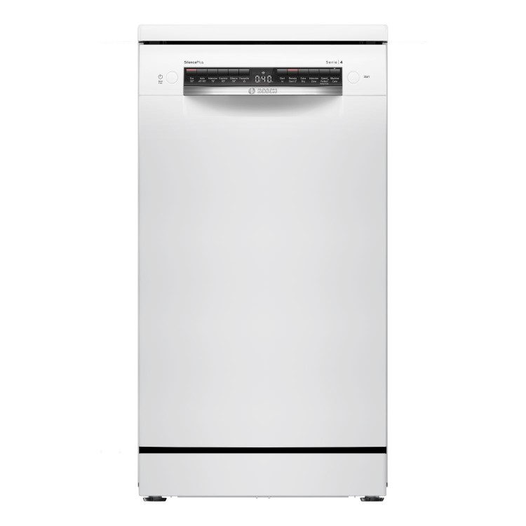 Bosch Series 4 Freestanding Slimline Dishwasher - Smart Wi-Fi, White