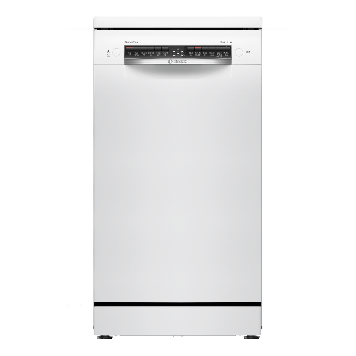Bosch SPS4HMW49G Series 4 Freestanding Slimline Dishwasher - White - WiFi Connected