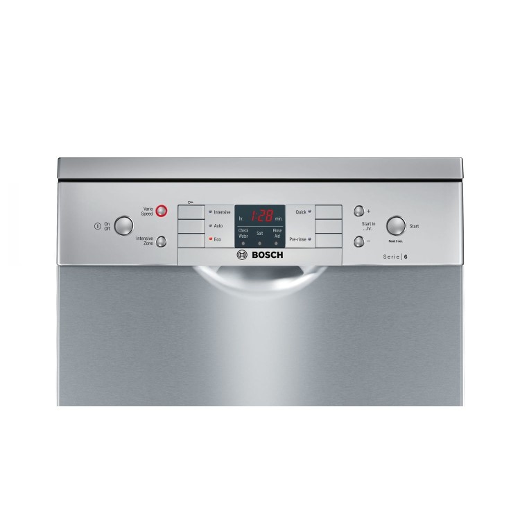 Bosch Serie 6 Active Water SPS53M08GB 9 Place Slimline Freestanding Dishwasher - Silver