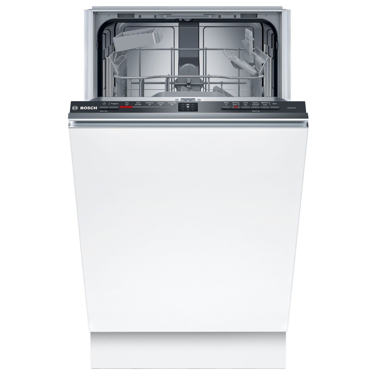 Bosch Series 2 Integrated Slimline Dishwasher - Smart D-rated Black control panel