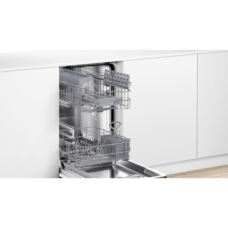 Bosch Series 2 Integrated Dishwasher - Smart D-rated Extra Dry Black control panel
