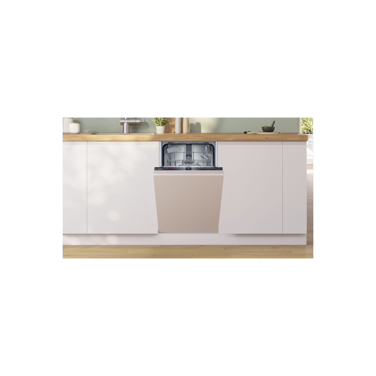 Bosch Series 2 Integrated Slimline Dishwasher - Smart Wi-Fi, Black control panel