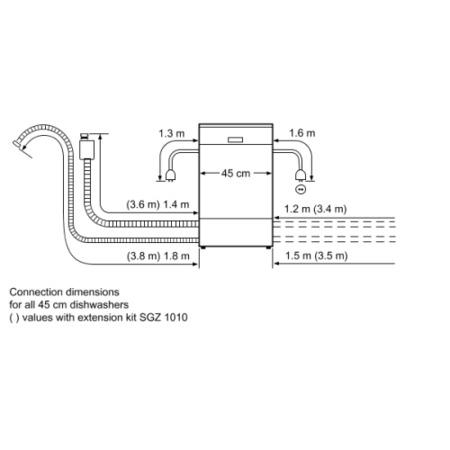 Bosch SPV40C00GB ActiveWater 9 Place Slimline Fully Integrated Dishwasher