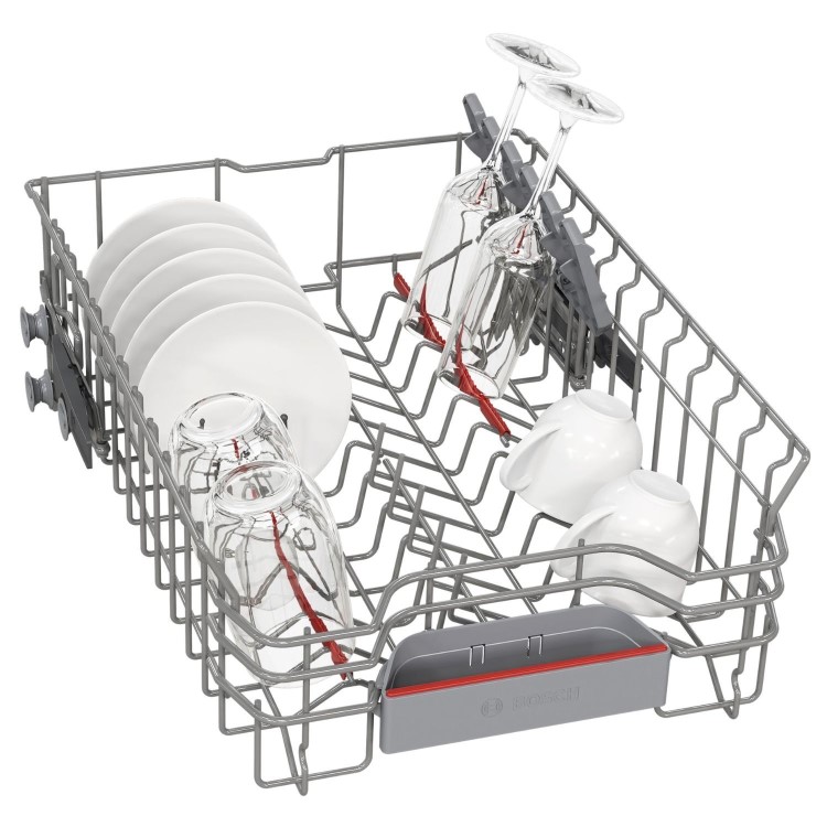 Bosch Series 4 Integrated Slimline Dishwasher - Smart B-rated Silver control panel
