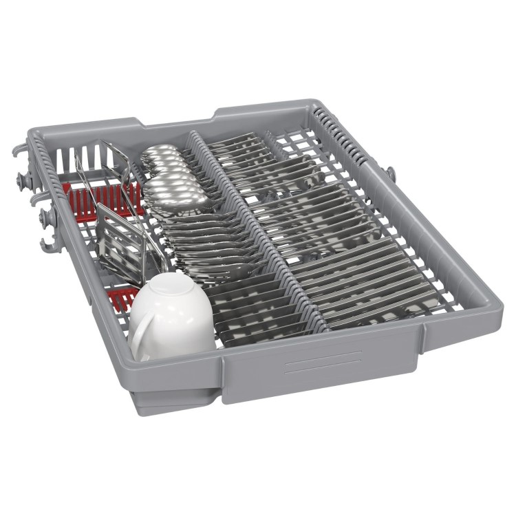 Bosch Series 4 Integrated Slimline Dishwasher - Smart B-rated Silver control panel