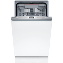 A1/SPV4EMX25G Refurbished Bosch Series 4 Integrated Slimline Dishwasher - Smart Wi-Fi, C-Rated, Silver control panel
