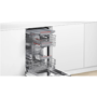 Bosch Series 4 Integrated Slimline Dishwasher - Smart Wi-Fi, C-Rated, Silver control panel