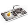Franke SPX651LDP Simplon 1.5 Bowl Left Hand Drainer Sink and Tap Propack