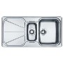 Franke SPX651L Simplon 1.5 Bowl Left Hand Drainer Stainless Steel Sink