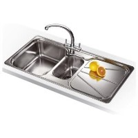 Franke SPX651RDP Simplon 1.5 Bowl Right Hand Drainer Sink and Tap Propack