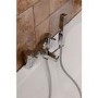 Bath Shower Mixer Hand Shower Holder Supplied with Hose - Square 