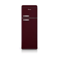 Swan SR11010WRN Freestanding Fridge Freezer Wine Red