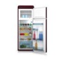 Swan SR11010WRN Freestanding Fridge Freezer Wine Red
