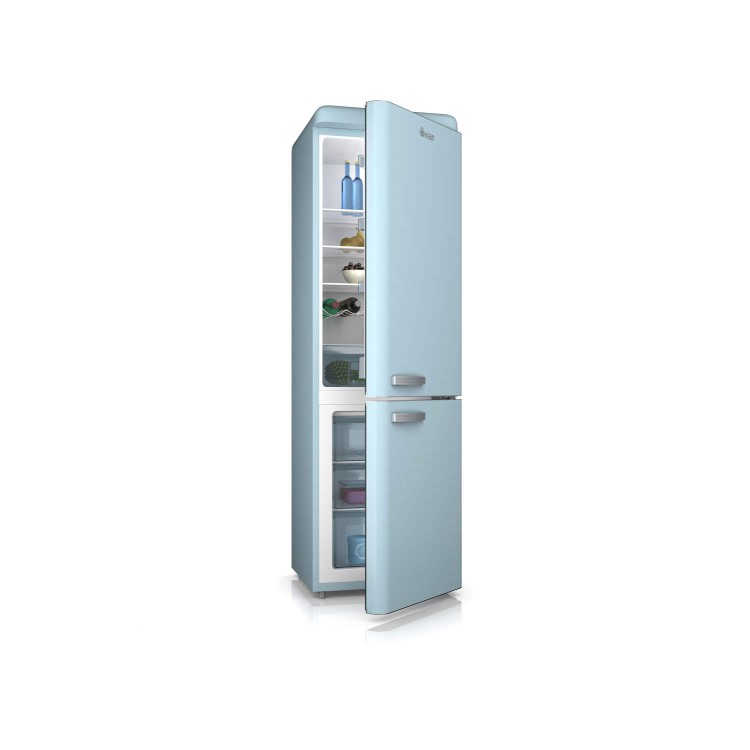 Swan SR11020BLN Freestanding Fridge Freezer Blue