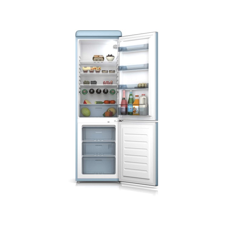 Swan SR11020BLN Freestanding Fridge Freezer Blue