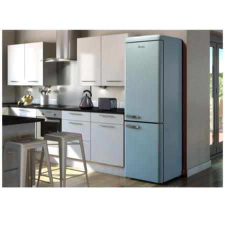 Swan SR11020BLN Freestanding Fridge Freezer Blue