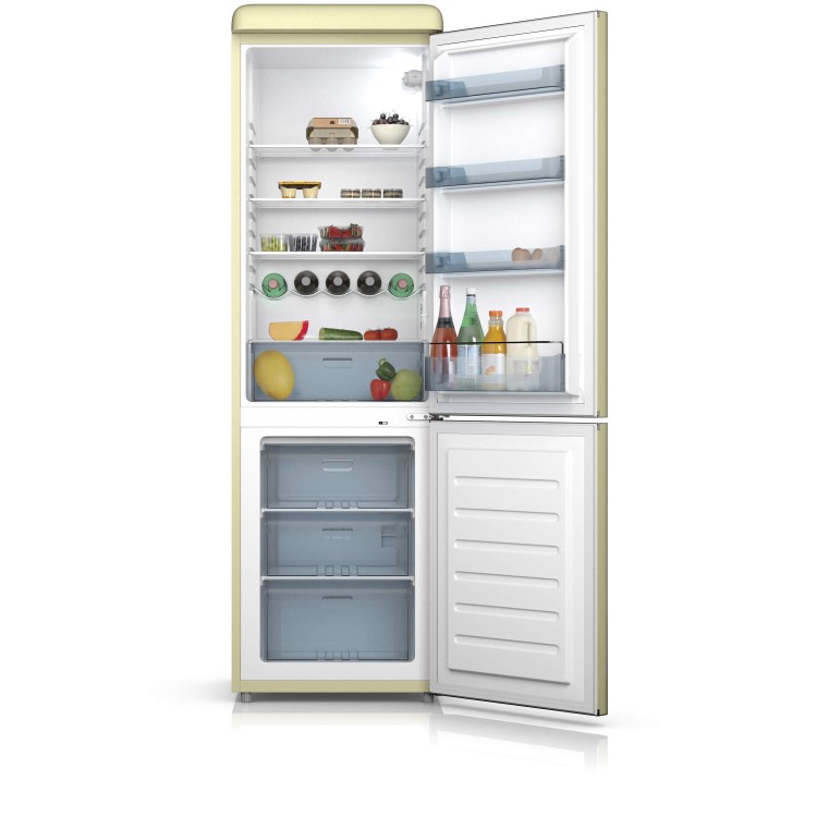 Swan SR11020CN Freestanding Fridge Freezer Cream