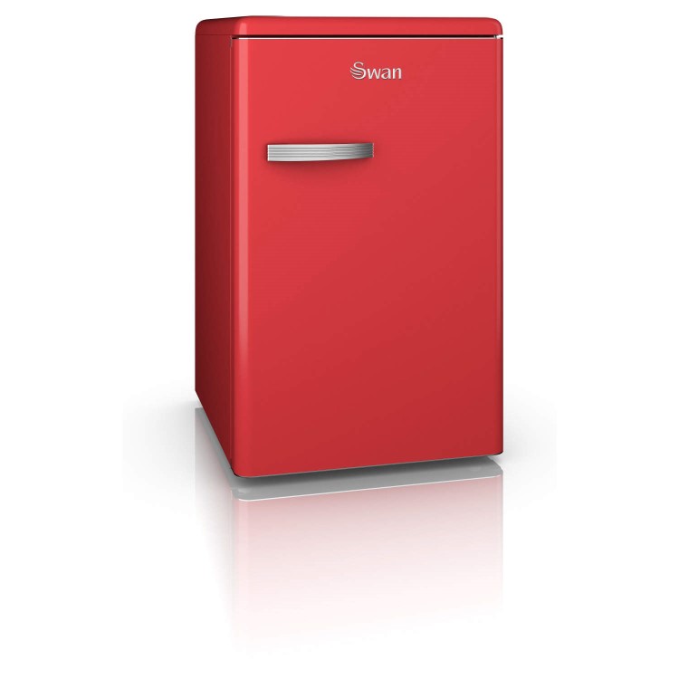 Swan SR11030RN Freestanding Larder Fridge Red