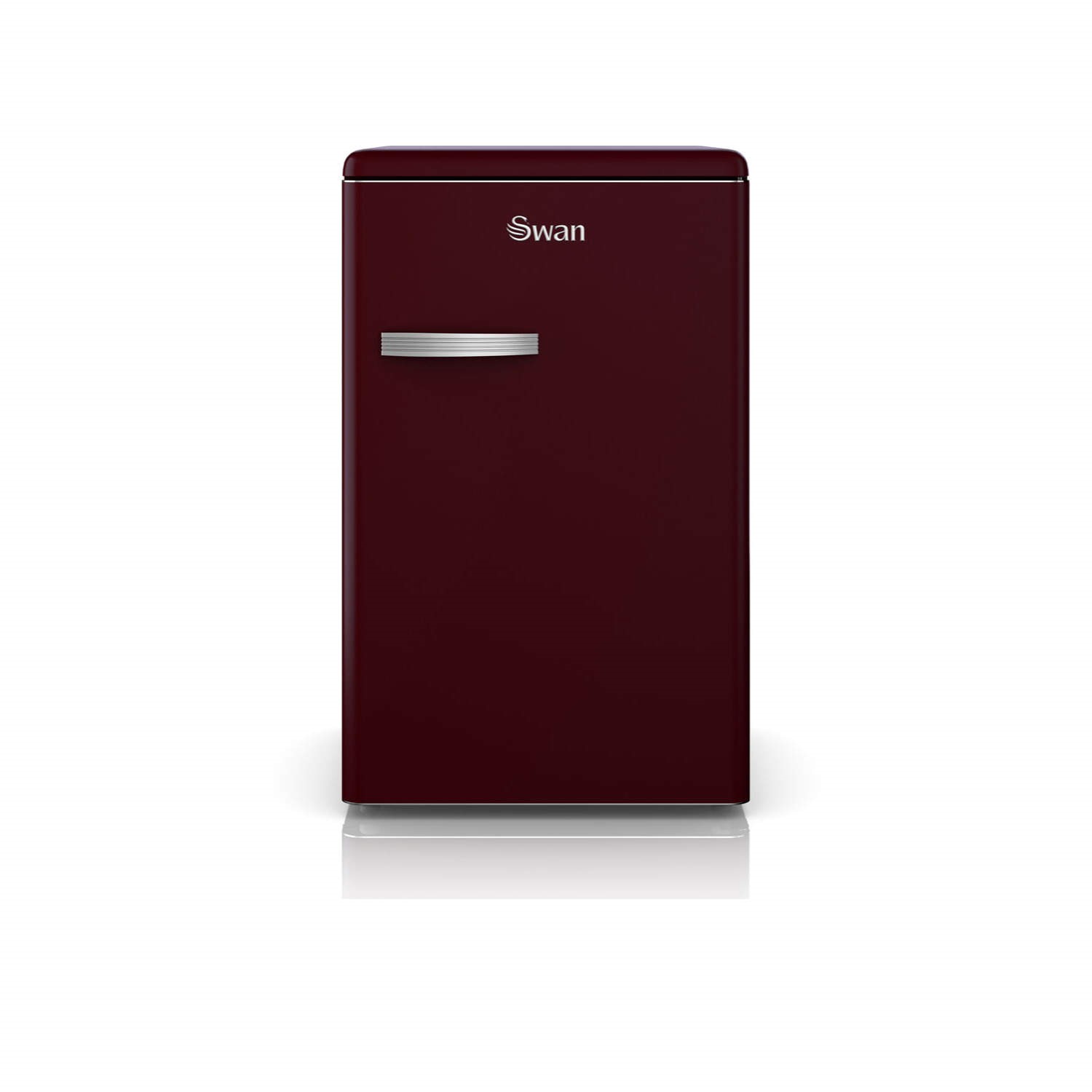 Swan black larder fridge discount