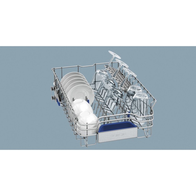 GRADE A2 - Siemens SR256I00TE iQ500 Slimline 10 Place Freestanding Dishwasher - Fingerprint-free Stainless Steel