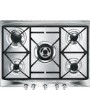 Smeg Cucina 69cm 5 Burner Gas Hob - Stainless Steel