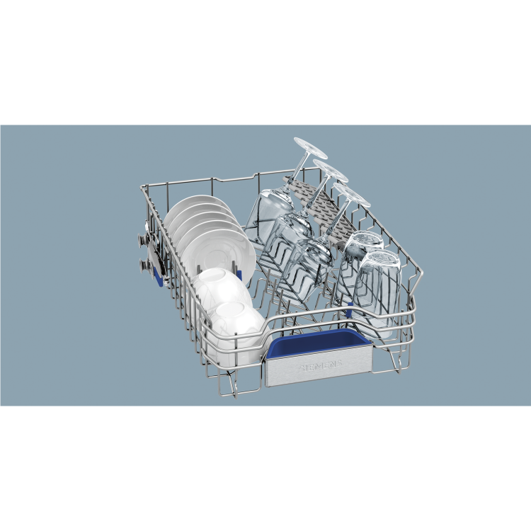 GRADE A2 - siemens SR656X01TE Ultra Efficient 45cm Wide 10 Place Slimline Fully Integrated Dishwasher