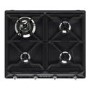 Smeg Victoria 60cm 4 Burner Gas Hob - Black