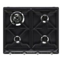 SR964NGH Smeg Victoria 60cm 4 Burner Gas Hob - Black