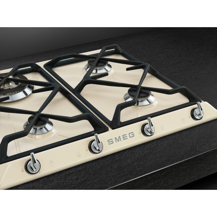 Smeg SR964PGH Victoria 60cm Cream 4 Burner Gas Hob