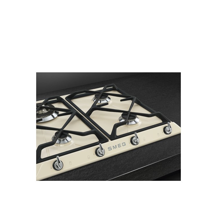 Smeg SR964PGH Victoria 60cm Cream 4 Burner Gas Hob
