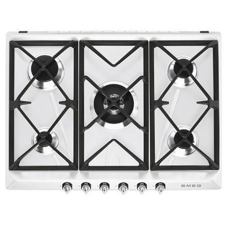 Smeg SR975BGH Victoria 70cm White 5 Burner Gas Hob