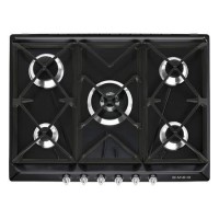 Smeg Victoria 69cm 5 Burner Gas Hob - Black