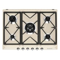 Smeg Victoria 69cm 5 Burner Gas Hob - Cream