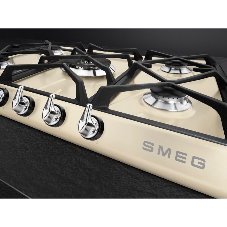 Smeg Victoria 69cm 5 Burner Gas Hob - Cream