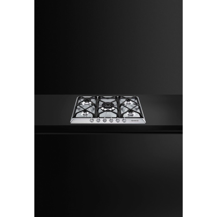 Smeg Victoria 69cm 5 Burner Gas Hob - Stainless Steel