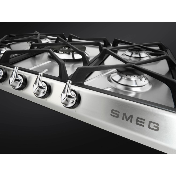 Smeg Victoria 69cm 5 Burner Gas Hob - Stainless Steel