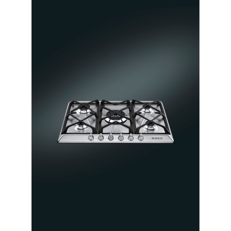Smeg Victoria 69cm 5 Burner Gas Hob - Stainless Steel