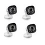 Swann PRO-T835 HD 720p White Body/Black Trim Bullet Camera - 4 Pack