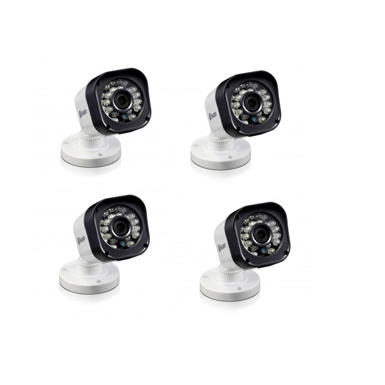 Swann PRO-T835 HD 720p White Body/Black Trim Bullet Camera - 4 Pack