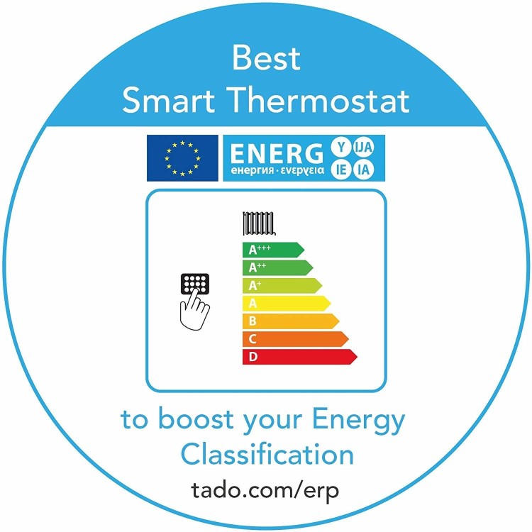 Tado Additional Smart Radiator Thermostat - Vertical 1 Pack