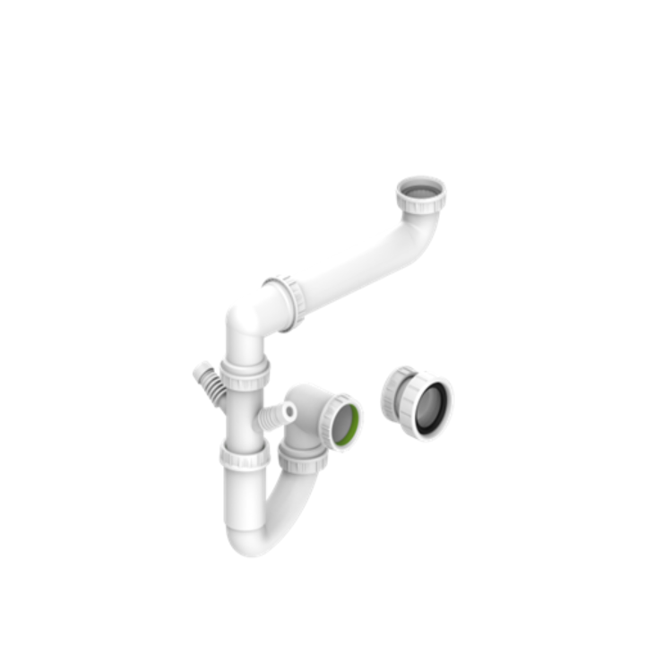 Space Saving Single Bowl Plumbing Kit- Essence