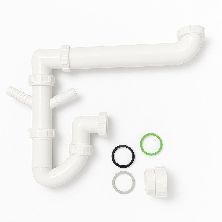 Space Saving Single Bowl Plumbing Kit- Essence