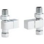 Pair of Straight Square Head Radiator Valves