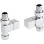 Pair of Straight Square Head Radiator Valves