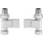 Pair of Straight Square Head Radiator Valves