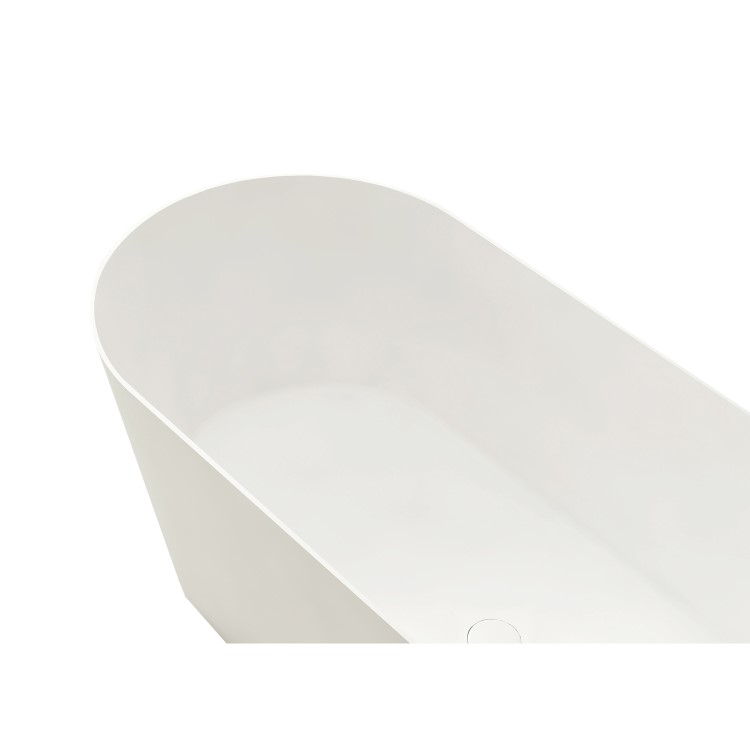 Freestanding Double Ended Stone Resin Solid Surface Bath 1650 x 750mm - Monaco