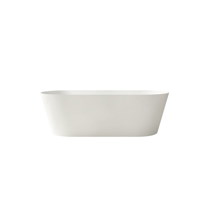 Freestanding Double Ended Stone Resin Solid Surface Bath 1650 x 750mm - Monaco